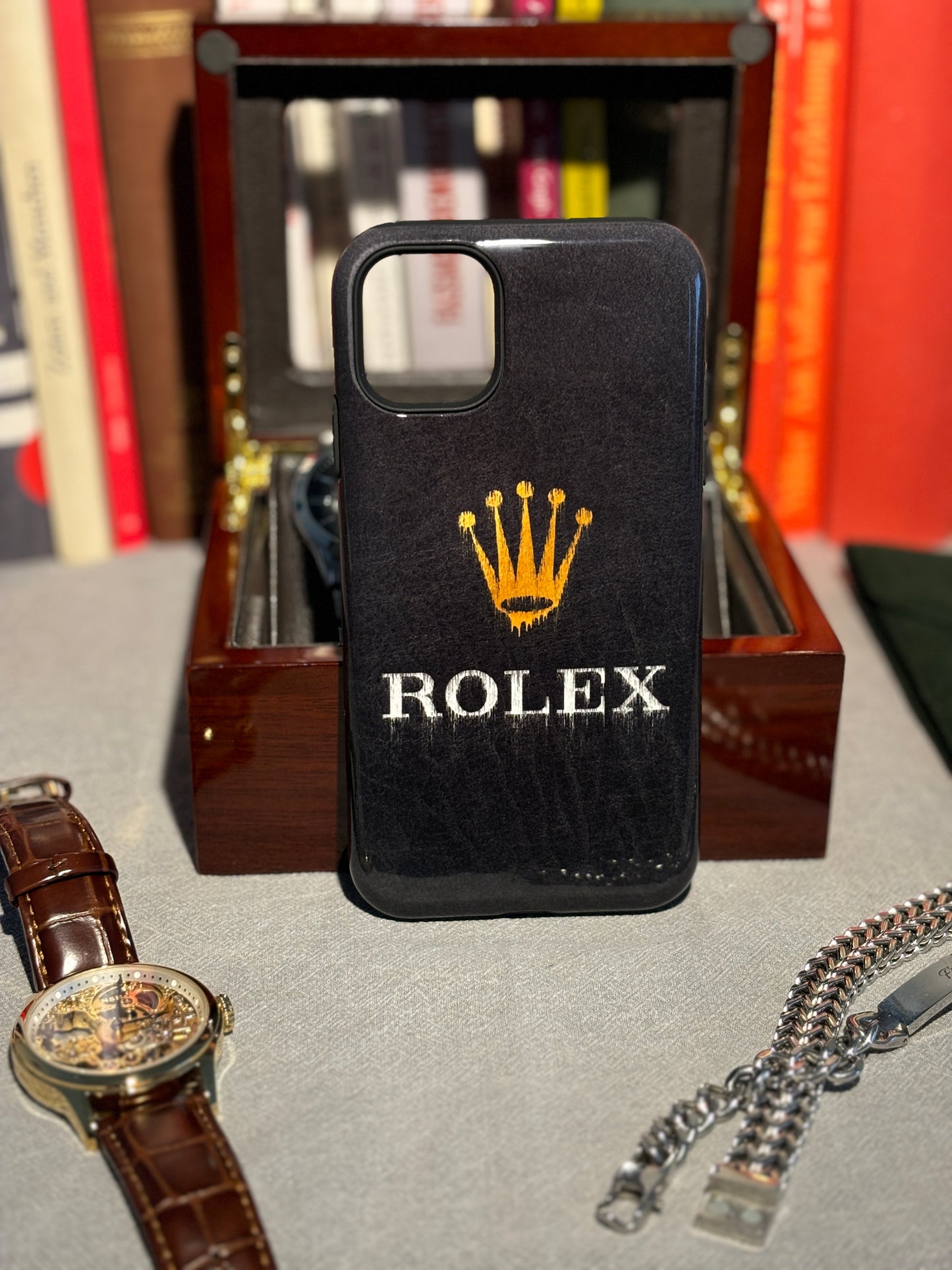 Rolex Grafitti Iphone Case Black