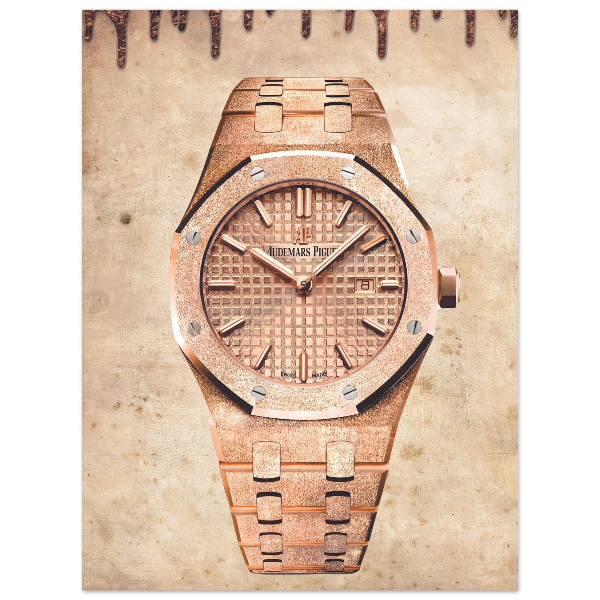 Audemars Piguet Royal Oak Rosé Gold Poster - Watcheez