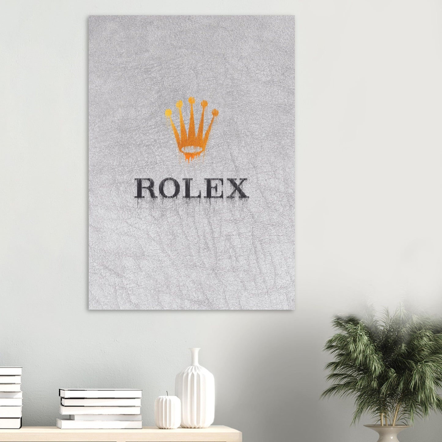 Rolex Graffiti Poster White - Watcheez