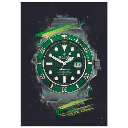 Rolex Submariner "Hulk" Poster - Watcheez