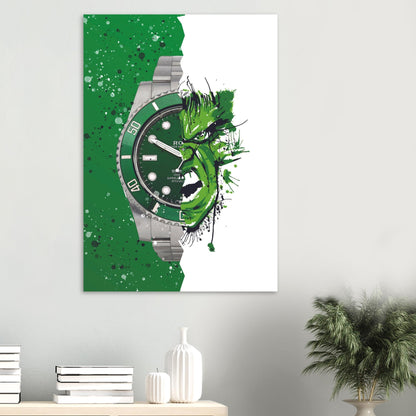 Rolex Submariner x Hulk Poster - Watcheez